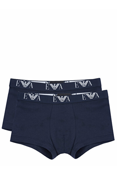 Emporio Armani Pánské boxerky v modré barvě
