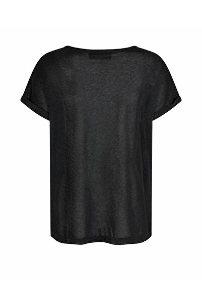 Mos Mosh Rundhals T-Shirt für Damen in schwarz