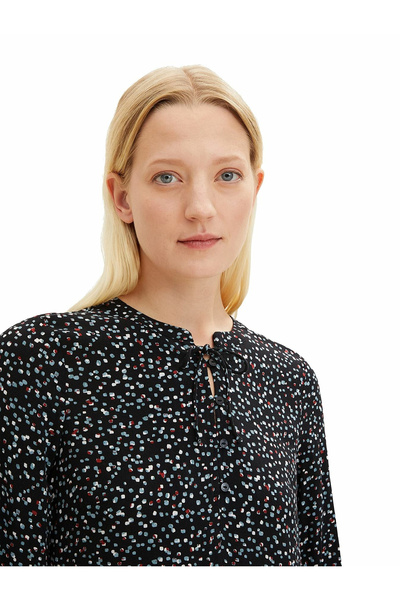 Tom Tailor Pletené šaty pro ženy v černé barvě