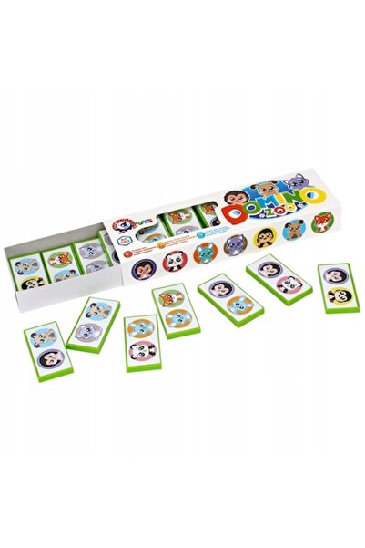 Technok Toys Joc Domino, Model Zoo, pentru 3+ ani