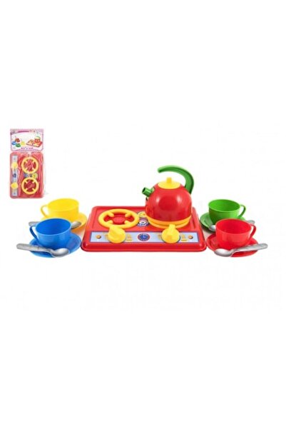 Puzzle Stove with kettle and toys, Puzzle, Plastic, 22 x 16 cm, Multicolored