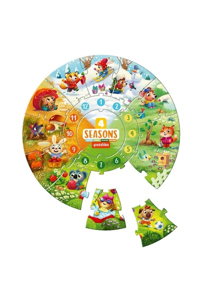 Puzzlika Educational Puzzle Puzzlika, The Seasons, 17 Pieces