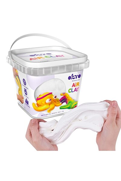 Okto Clay Factory Lightweight Modeling Clay, Okto, 200 grams - White