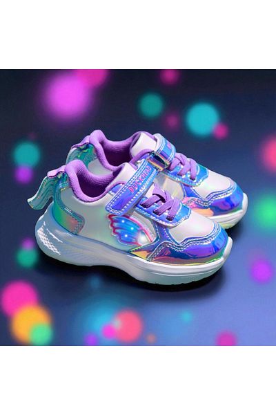 BUCKHEAD Girl's Super Light Flex Foam Sneakers, Velcro Sneaker