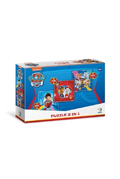 Dodo Puzzle 3 in 1 Paw Patrol, The Team is Ready for Adventure!