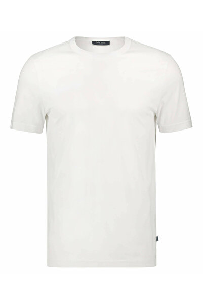 MAERZ Muenchen Rundhals T-Shirt für Herren in weiß