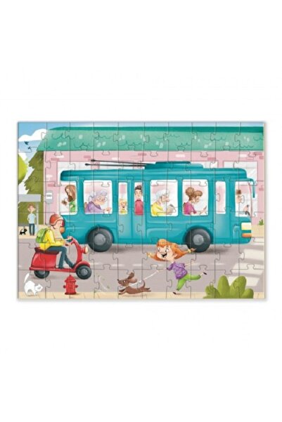 Dodo Puzzle Dodo, In the Trolleybus, 60 Pieces, 4+