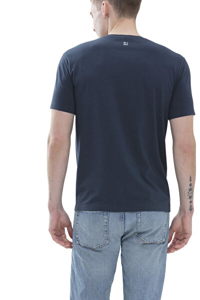 MEY Rundhals T-Shirt für Herren in blau