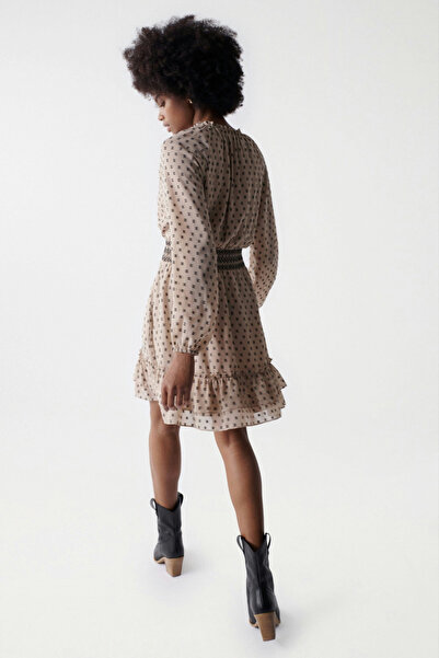 Salsa Dámské šaty v béžové barvě