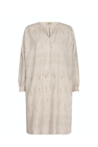 Mos Mosh Ležérní šaty pro ženy v béžové barvě