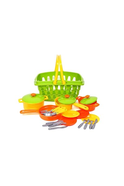 Technok Set accesorii gătit + coș de cumpărături TechnoK, verde/galben