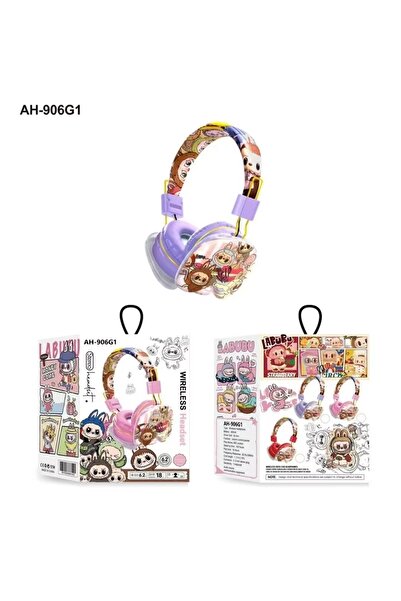 Toybox Wireless Bluetooth Headphones Labubu Style, Deep Bass & Comfortable Fit (AH9061) - Random Color