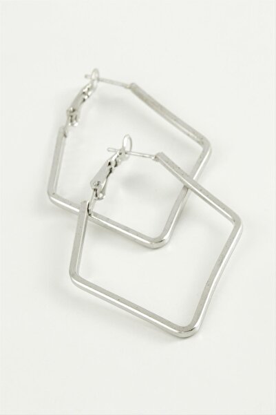 Angel Of Life Polygonal Hoop Earrings 7.5 cm