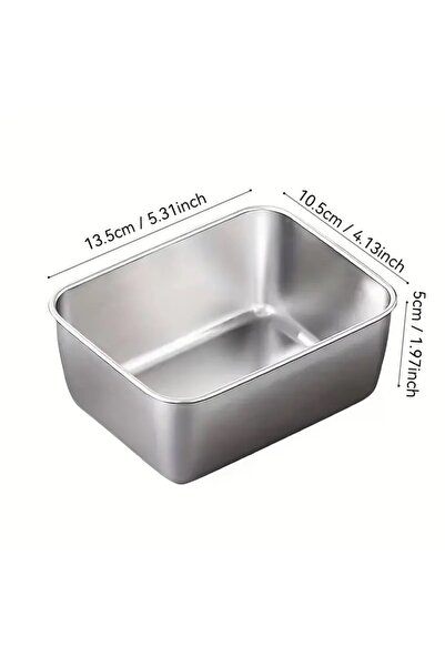 Coverzone Set of 3 Stainless Steel Storage Containers | Healthy, Hygienic, Long Lasting