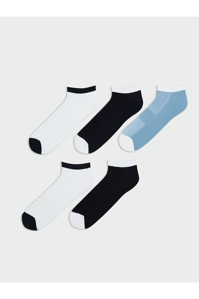 LC Waikiki Color Blocked Men's Booties Socks 5-Piece