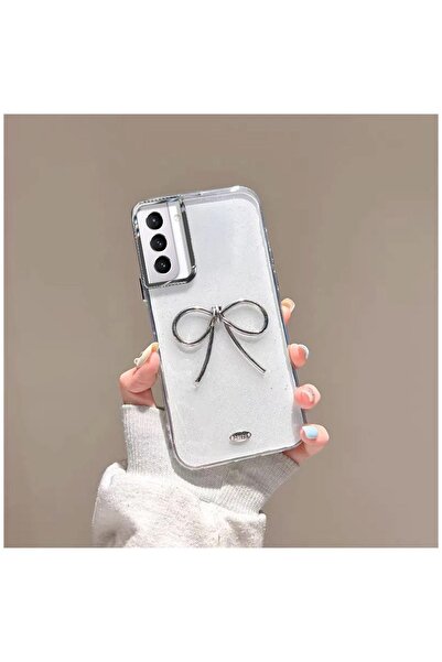 Pro Aksesuar Samsung Galaxy S22 Plus Uyumlu Kılıf Metal Fiyonklu Silikon Kılı...