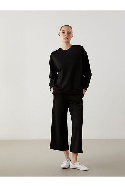 LC Waikiki Crew Neck Oversize Women's Sweatshirt Tunic