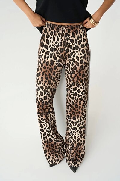 SGM BUTİK    Elastic Trousers - Leopard