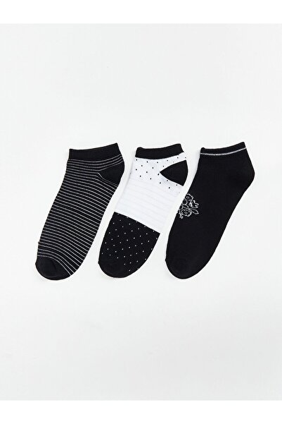 LC Waikiki Patterned Women's Booties Socks 3-Pack