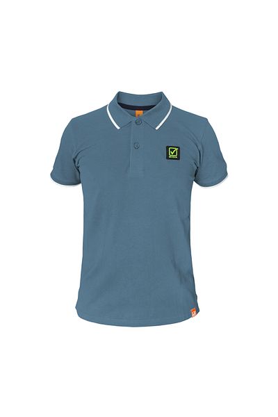 Givova Men's Cotton Short-Sleeve Polo - Denim
