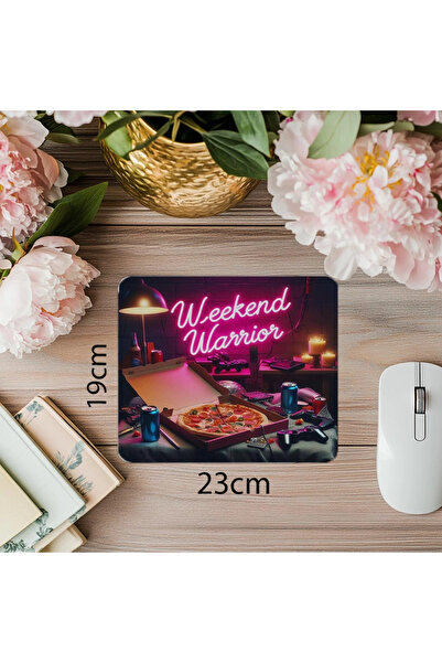 Wisdom Rain لوحة ماوس ألعاب مضحكة مكتوبة من Weekend Warrior - مقاس 19 × 23 سم، لوحة ماوس مطبوعة مستطيلة الشكل مقاس 2 مم