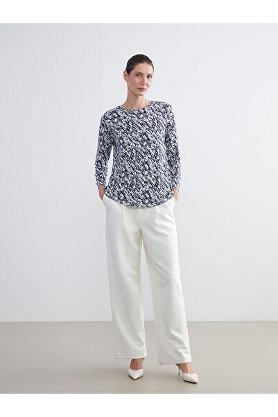 LC Waikiki Crew Neck Patterned Women's Blouse