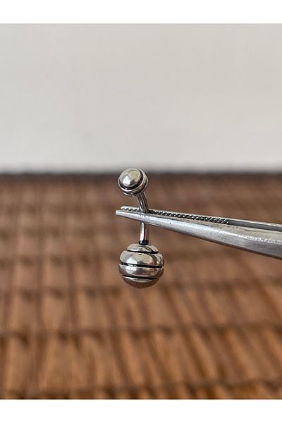 Rupen Kraft 316 L Surgical Steel Mars Ball Model Navel Piercing