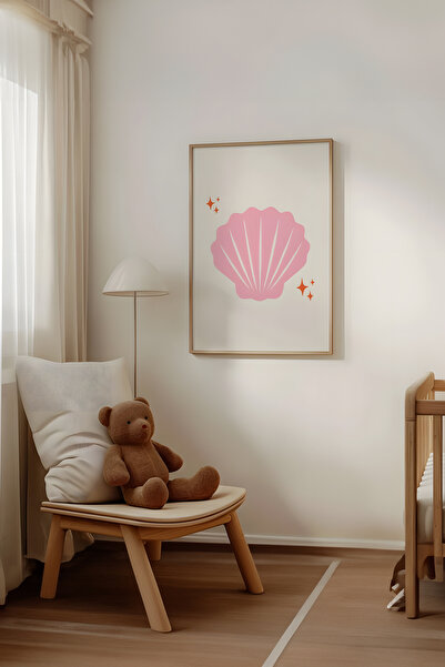 Home 3'lü Pembe ve kırmızı sahil temalı çocuk odası Dekoru, Genç Odası Dekoru, Çerçevesiz Poster