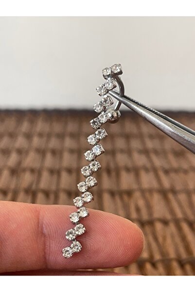 Rupen Kraft 316 L Cerrahi Çelik Su Yolu Modeli Göbek Piercingi