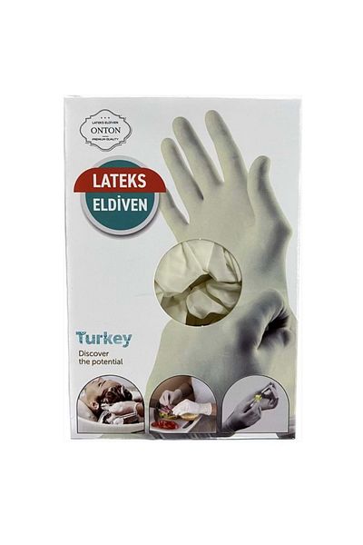 Onton Multi-Purpose Latex Gloves 6 Pieces. Examination, Surgical Gloves