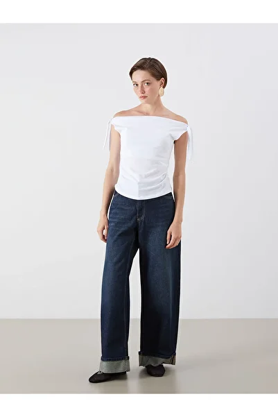 LC Waikiki Flowing Neckline Gathered Blouse