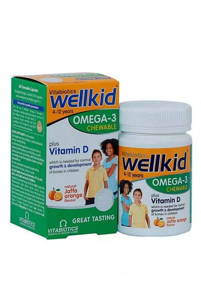 Vitabiotics Wellkid Omega-3 Chewable Capsules 60s
