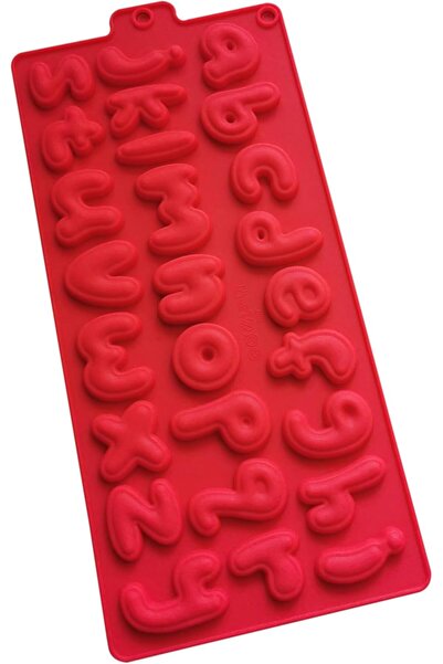 Generic Silicone Alphabet Mold – Bubble Font Baking Tray