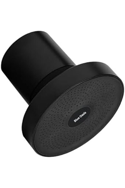 Blue Oasis Shower Filter رأس دش مطري أسود غير لامع من بلو أواسيس - دش مفلتر ع...