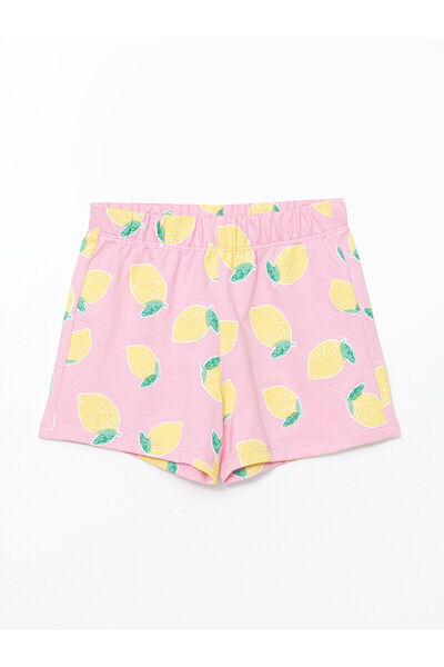 LC Waikiki Lemon Printed Girl's Shorts