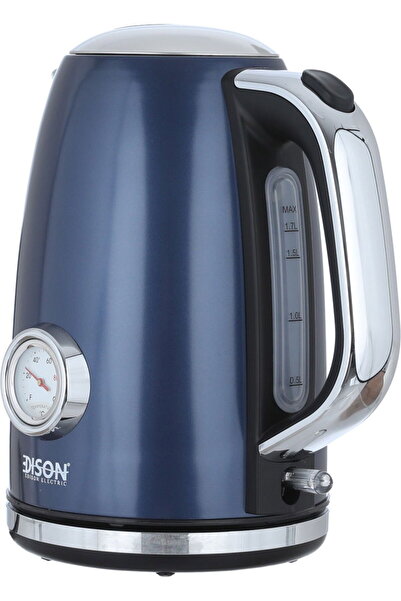 Edison Electric Kettle, 1850-2200W, 1.7L, Temperature Indicator, KESS5402A-GS - Navy