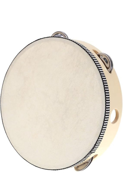 MegArya 8" Hand Held Tambourine Drum