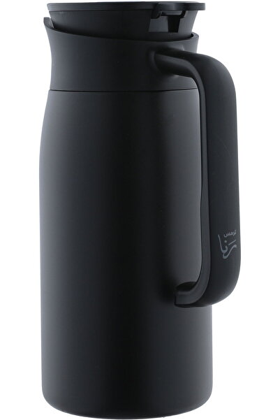 Alsaif Gallery Rana Al Saif Gallery Thermos, 1.5L, Inner Steel, Outer Steel, Touch Screen - Black