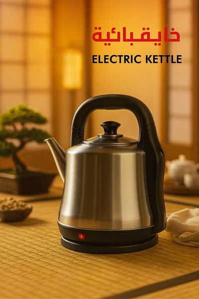 Biki Electric Kettle – 4L Large Capacity – 1800W High Power – Stainless Steel – Fast Boil
