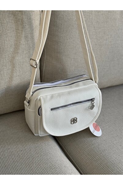 BAGLOVİS Four Pocketed White Women's Bag En25 Boy20
