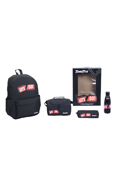 Marvel مجموعة حقيبة ظهر بسحاب مطبوع عليها Let's Go، مكونة من 4 قطع