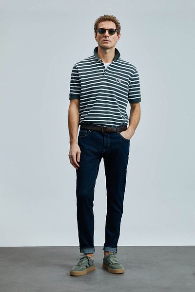 Lufian Pantaloni de jeans pentru bărbați Frencesco Smart Blue 111200186