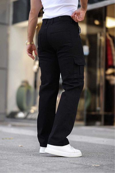 wamoss Relaxed New Season Sleeve Leg Baggy Loose Cargo Pant Skb 2025