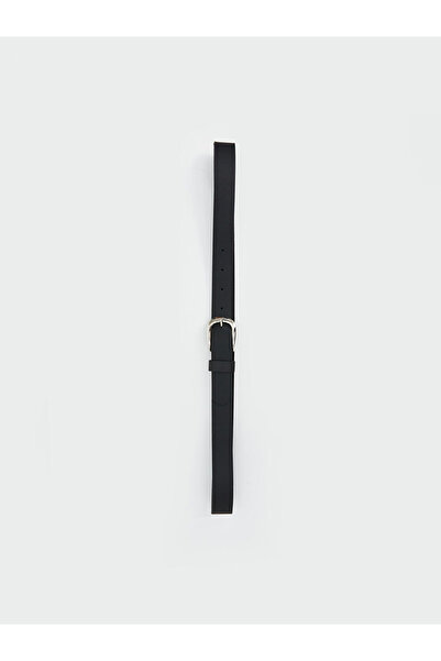 LC Waikiki Sparkling Selections from Shining Store |   Black Leather Look Women's Belt