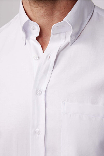 Zikuv Giyim ve Moda Tasarım εφαρμοστό Ανδρικό πουκάμισο με μακριά μανίκια που απομακρύνει τον ιδρώτα και αναπνέει με υφή με γραβάτα τεσσάρων εποχών λευκό ανδρικό πουκάμισο