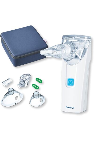 Beurer IH 55 Nebulizer with vibrating membrane technology, portable and quiet, self-cleaning functio