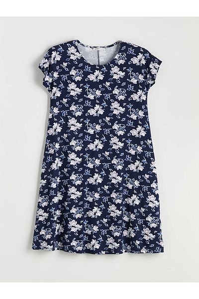 LC Waikiki Quality Parts from Celebi Store |   Crew Neck Floral A-Line Dress