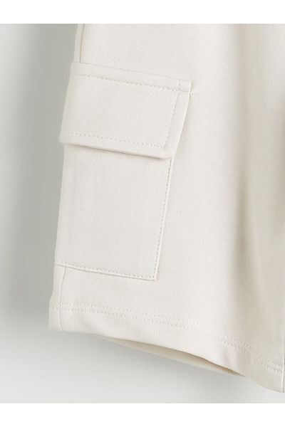LC Waikiki Quality Parts from Celebi Store |   Gray Elastic Waist Boy's Cargo Shorts