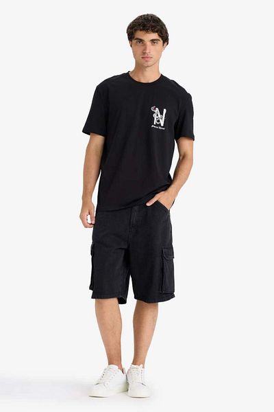 DeFacto New Season Regular Fit Crew Neck Printed Short Sleeve T-Shirt