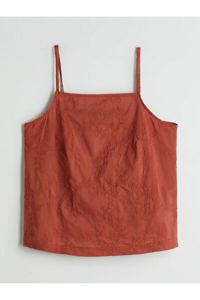 LC Waikiki Quality Parts from Celebi Store |   Square Neck Embroidered Strap Bow Blouse